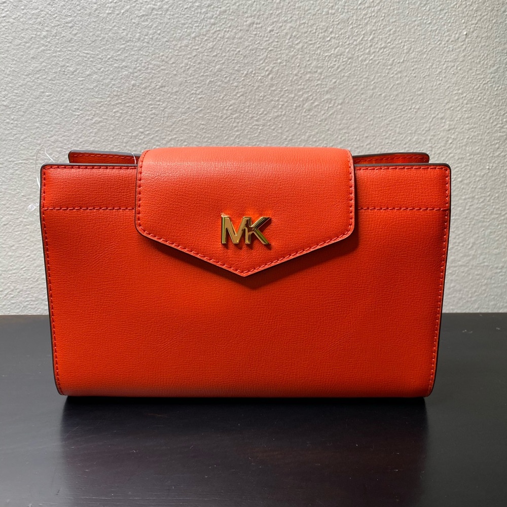 Michael Kors Mott Leather Clutch